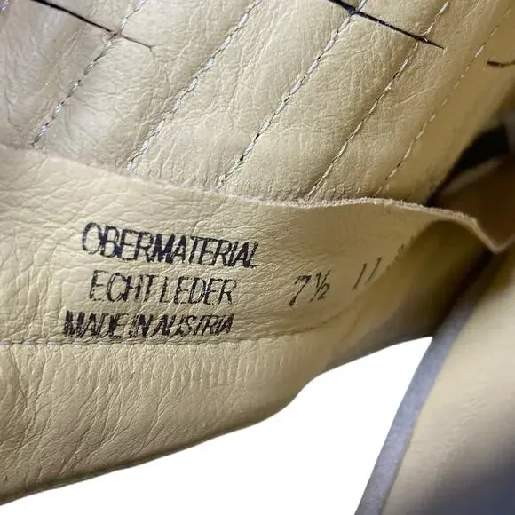 Paul Green Women’s Cayenne Smoke Metallic Peep Toe Sandal Bootie Size 7.5 US 10 - Picture 10 of 11